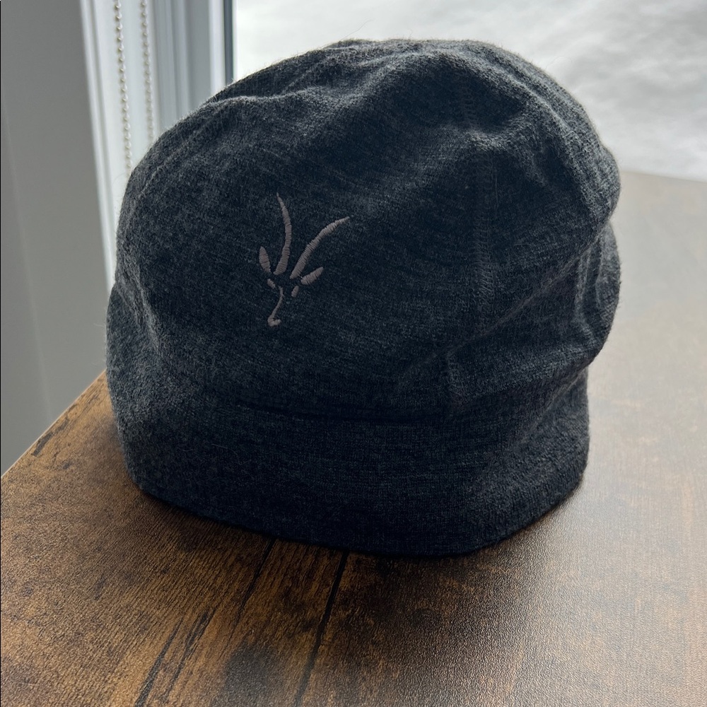 Black Beanie with Embroidered Logo